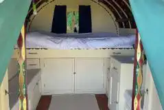Gypsy caravan interior (bedding not provided)