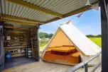 Bell tent with private kitchen facilities