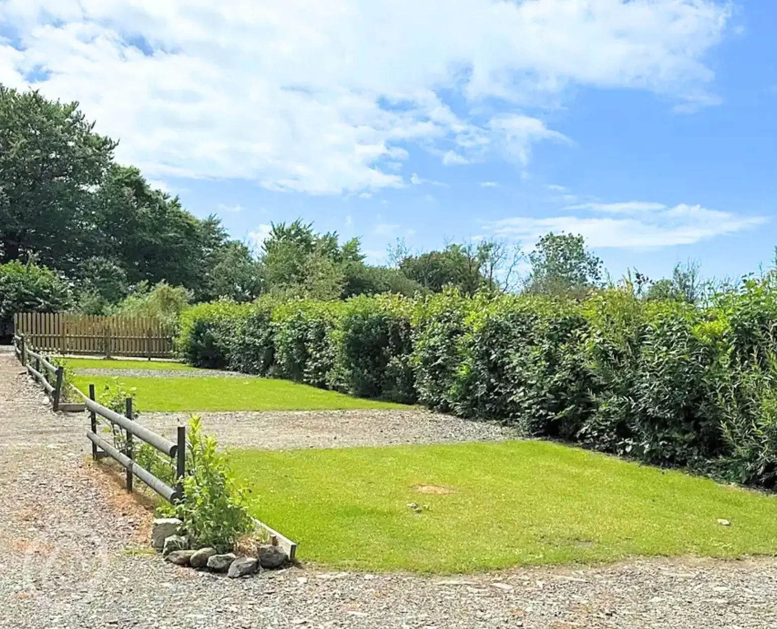 Optional electric hardstanding pitches with a 16 amp hook up