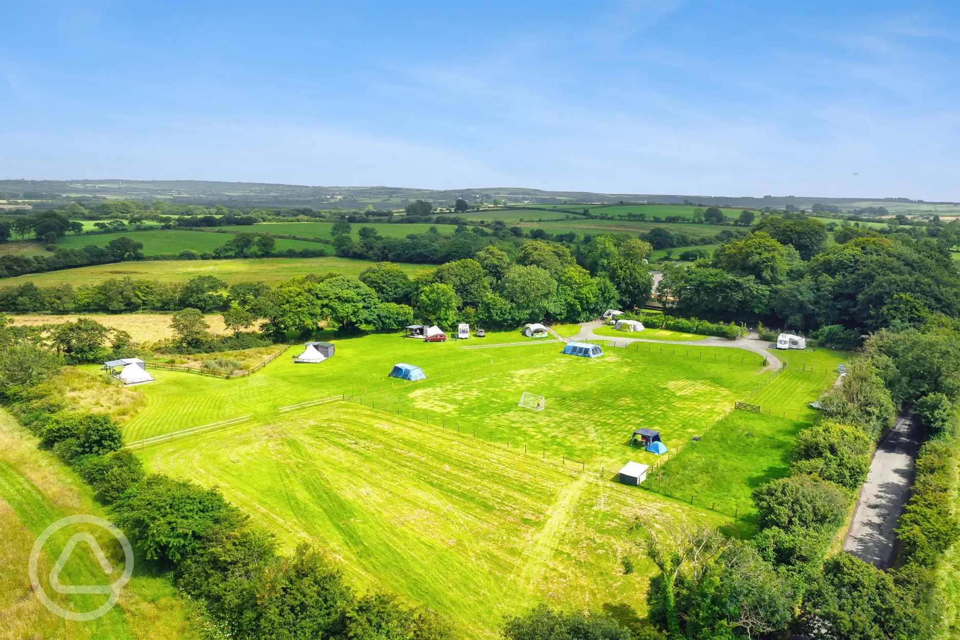 Aerial of Glyncoch Isaf Farm 