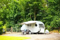 Optional electric hardstanding pitches with a 16 amp hook up