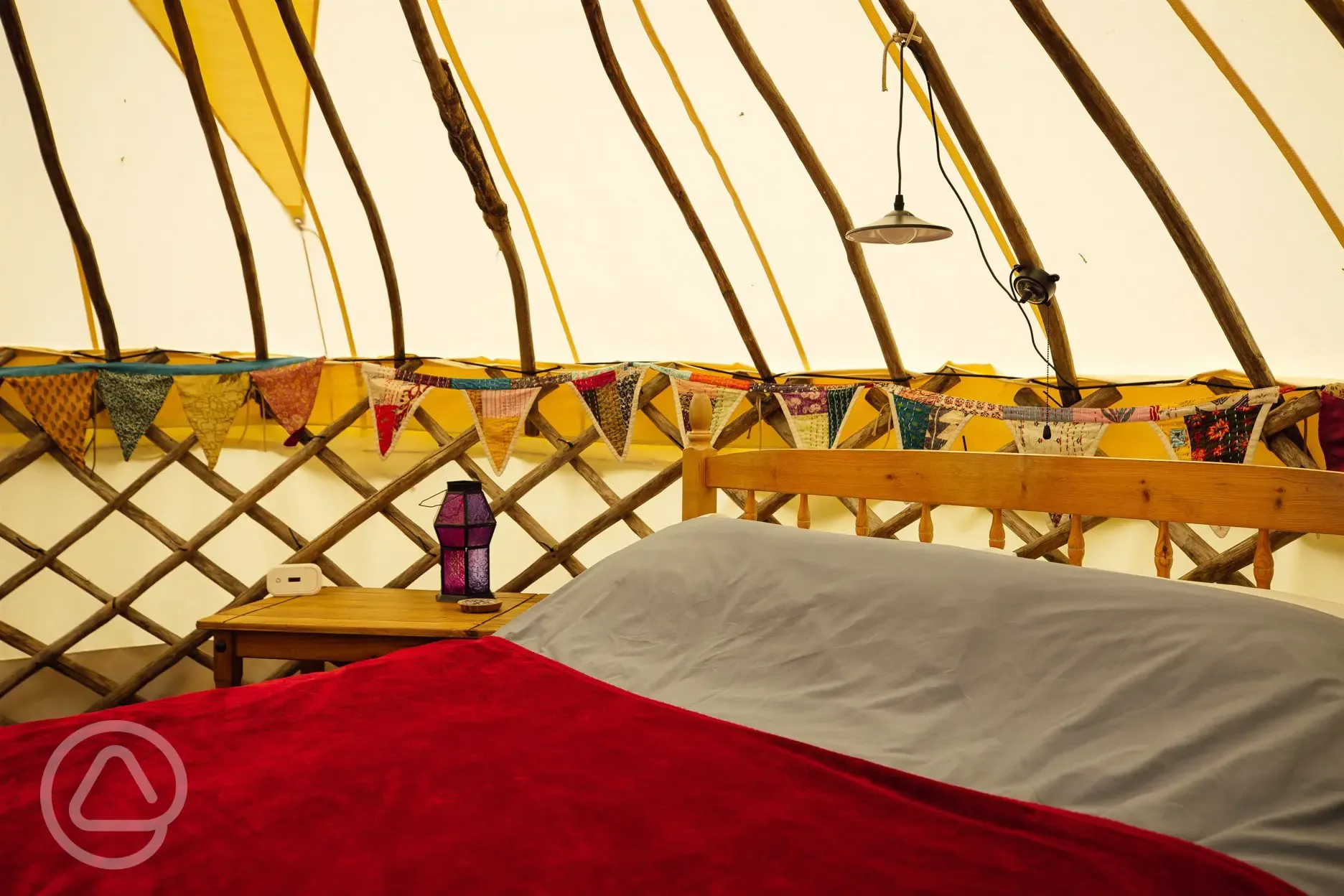 Yurt interior