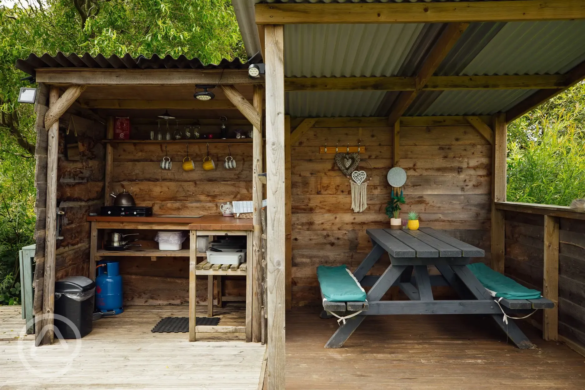 Yurt private facilities