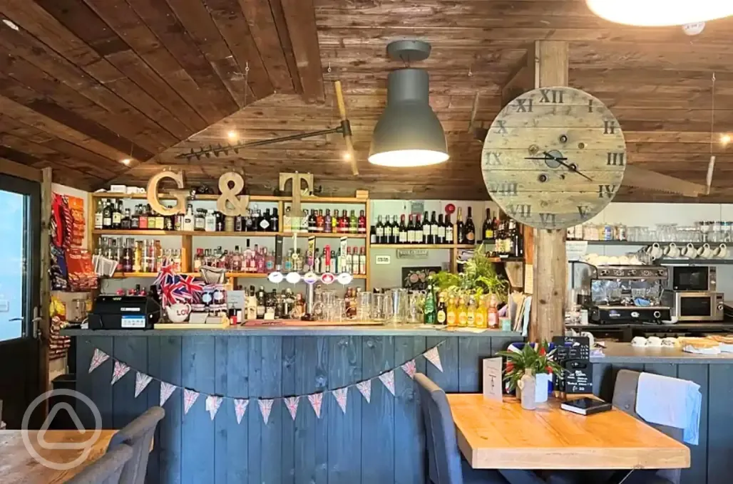 The bar in the old potting shed