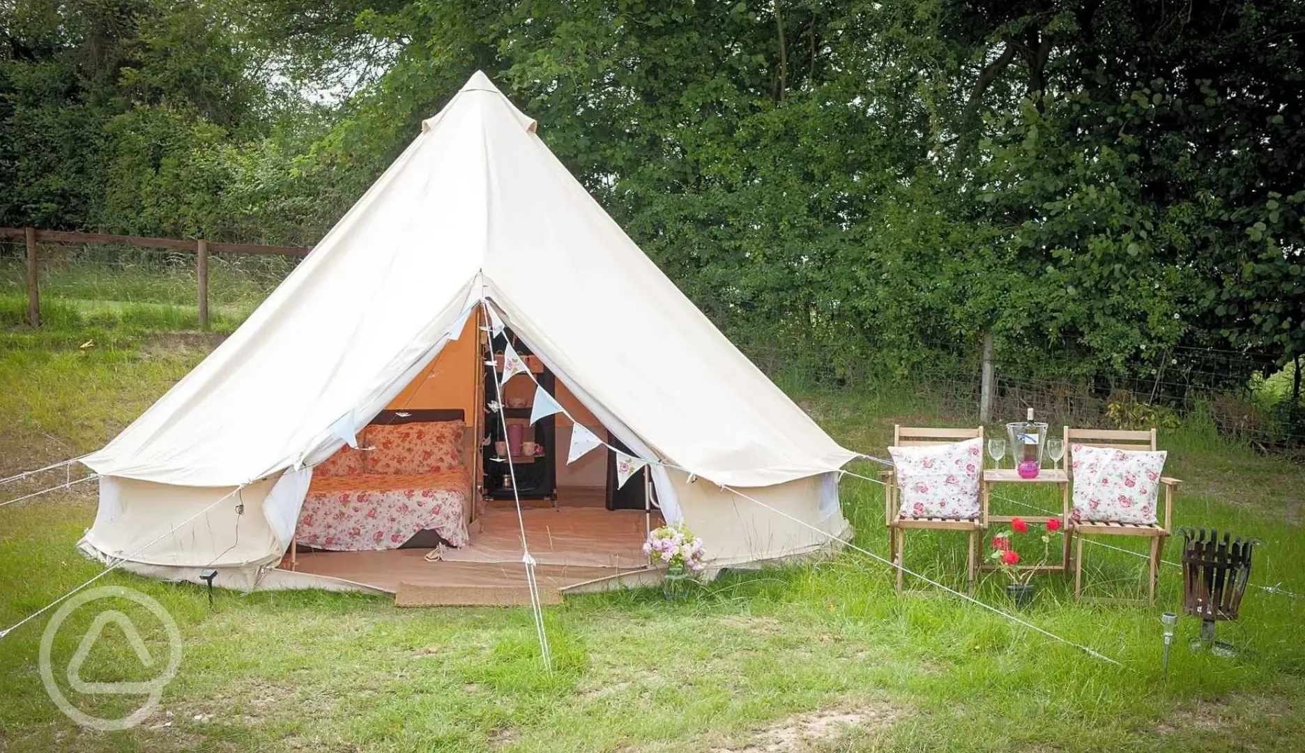 Bell tent exterior 