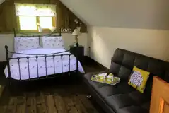 Glamping lodge interior