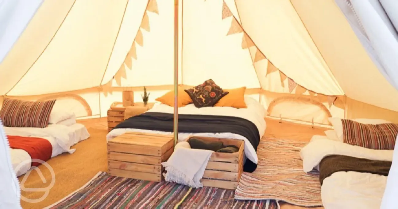 Bell tent interior