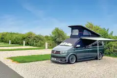 Fully serviced pitches with 10 amp electric, grey waste, water and TV aerial