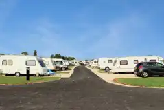 Fully serviced pitches with 10 amp electric, grey waste, water and TV aerial