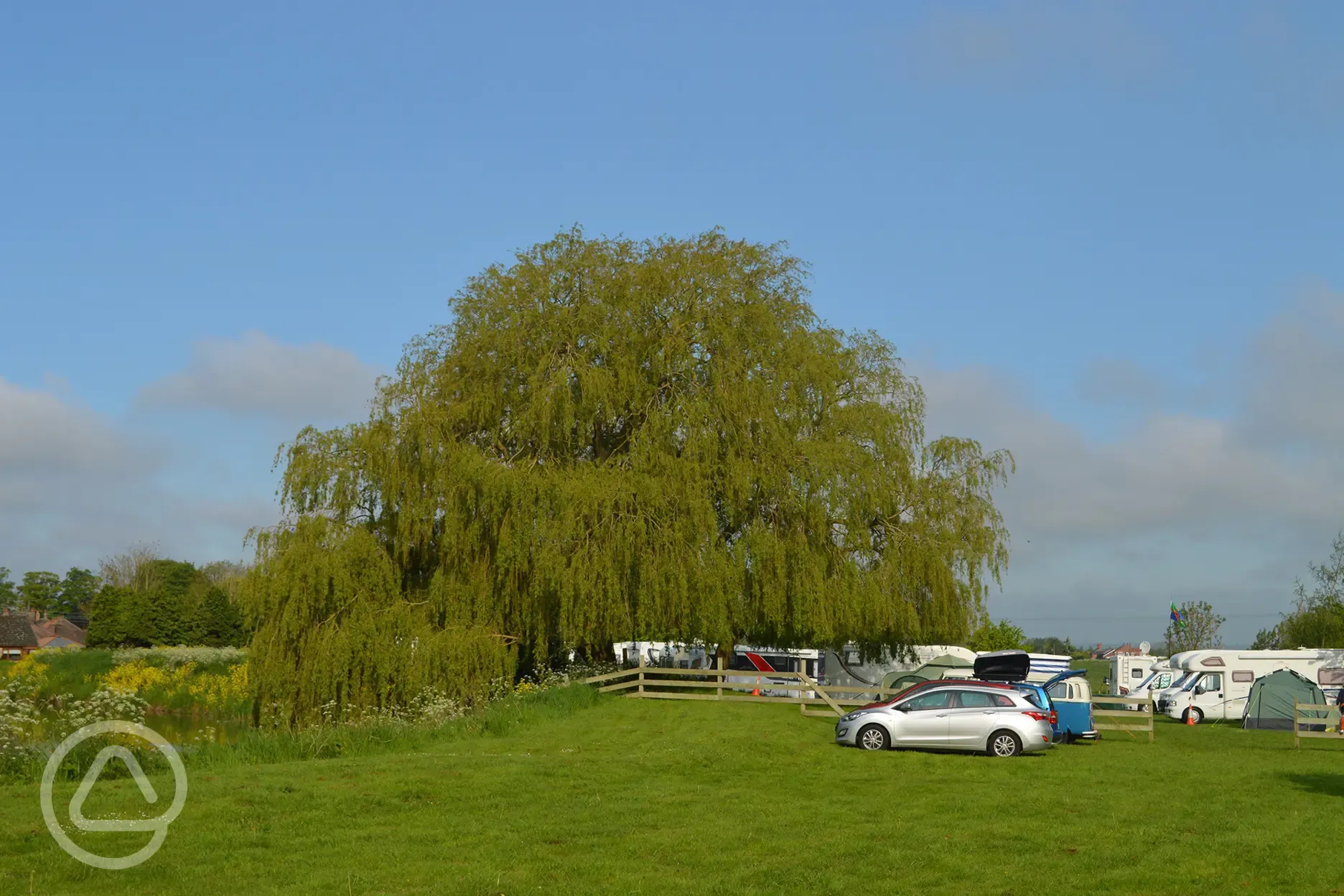 Grass pitches Bateman's Brewery