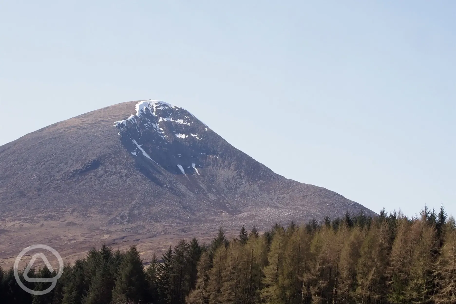 Beinn na Caillich, as seen from the campsite