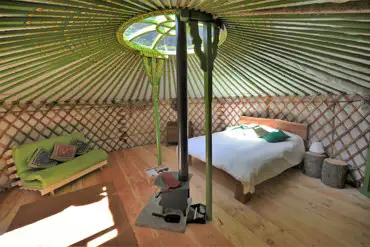 Yurt interior