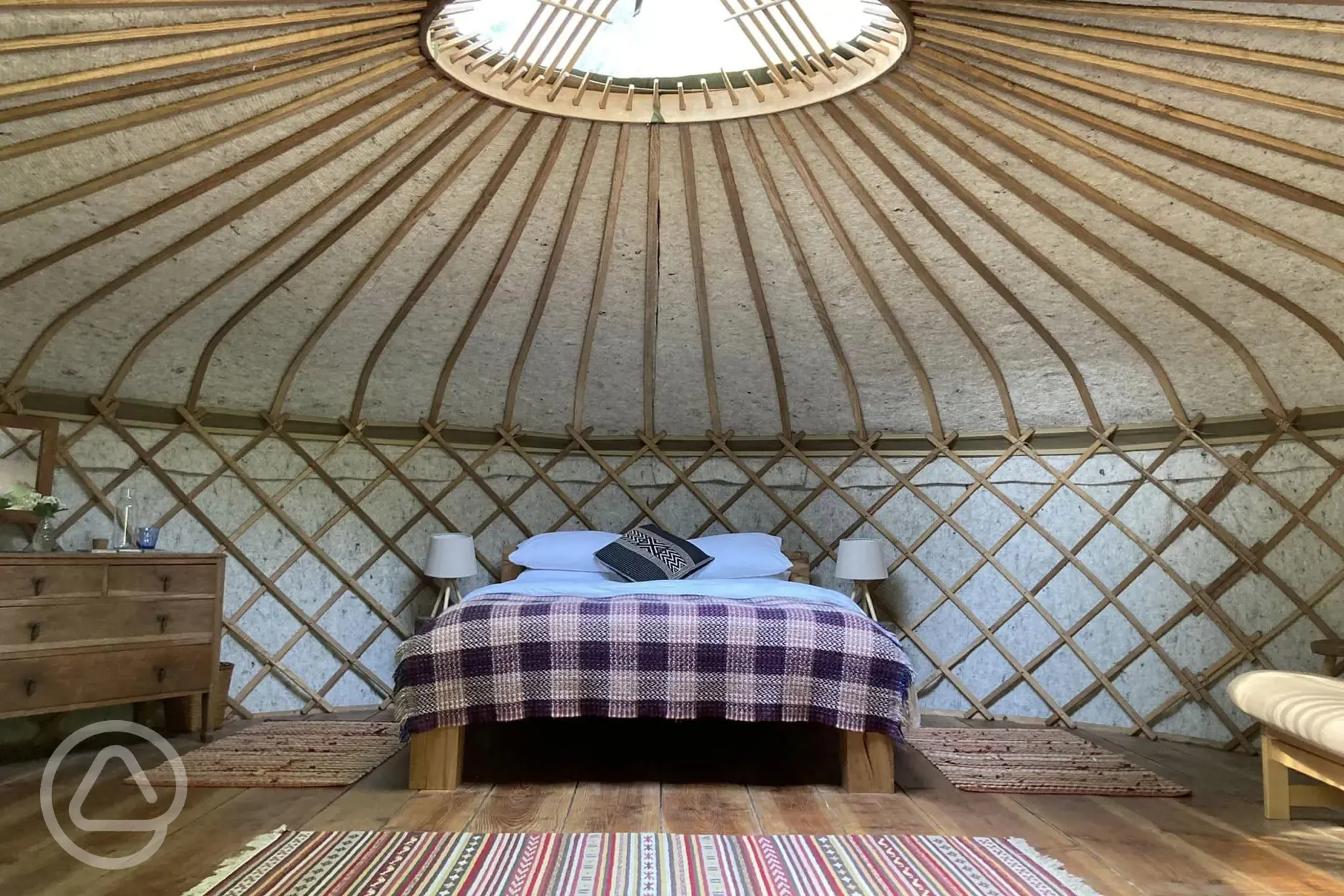 Yurt interior