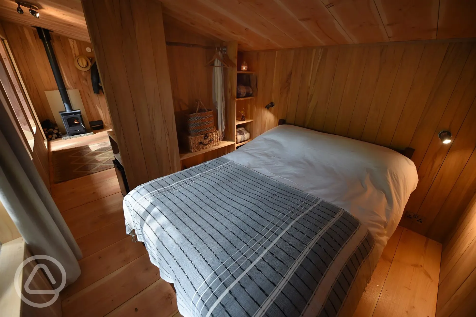 Treetop cabin interior