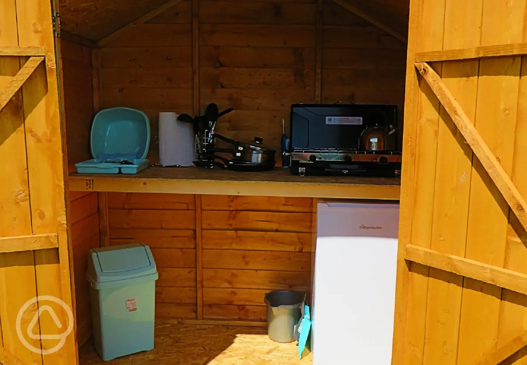 Dome Kite covered kitchen area