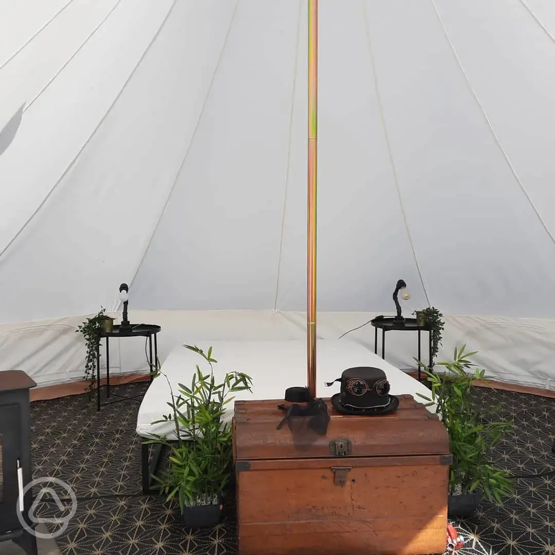 Bell tent interior