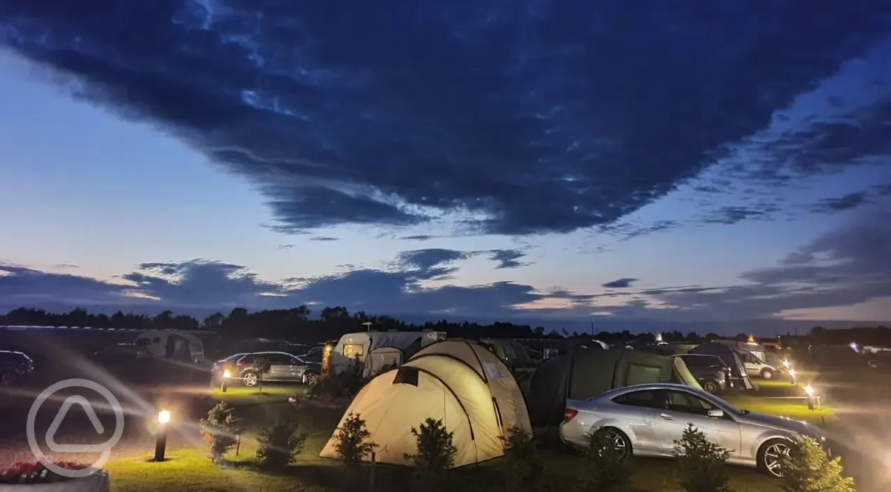 Campsite at night