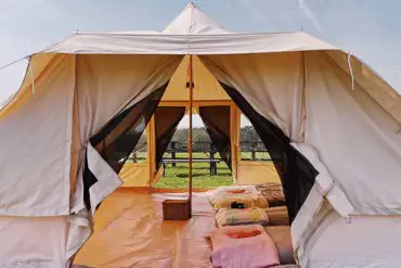 Pre-erected tent