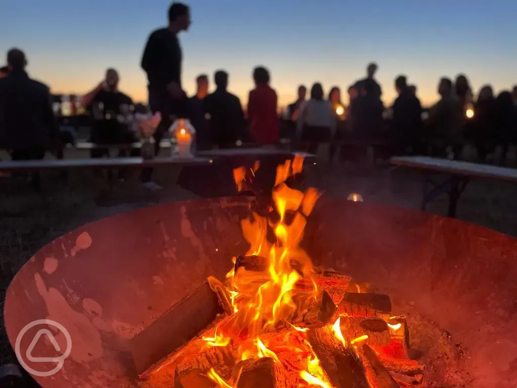 Fire pit and dining