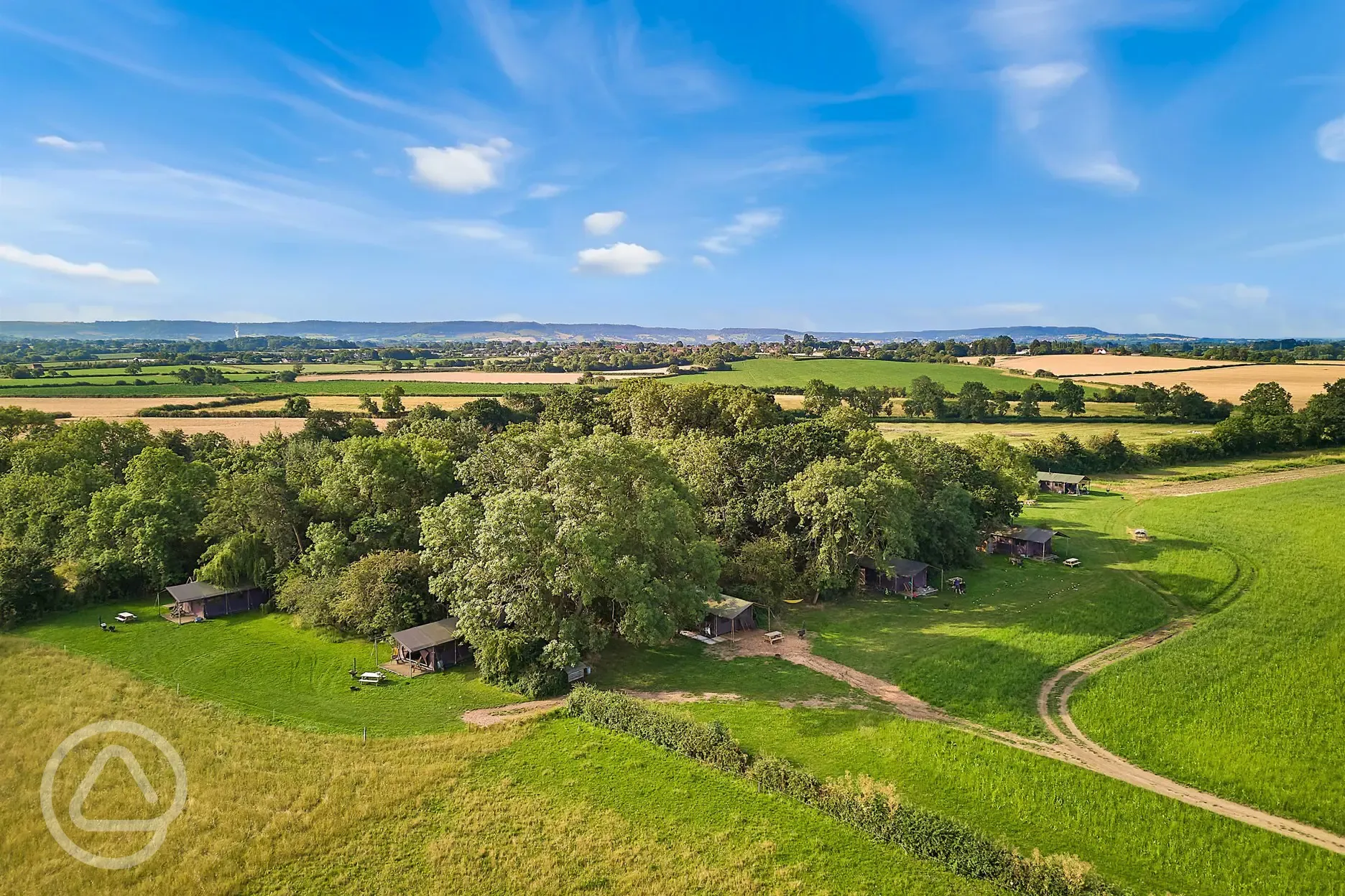 Aerial of the site