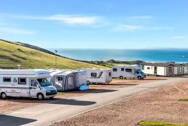 Fully serviced hardstanding super pitches at Woolacombe Sands Holiday Park