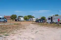 Electric grass and hardstanding pitches with 16 amp hook ups