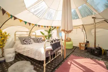 Lotus bell tent interior