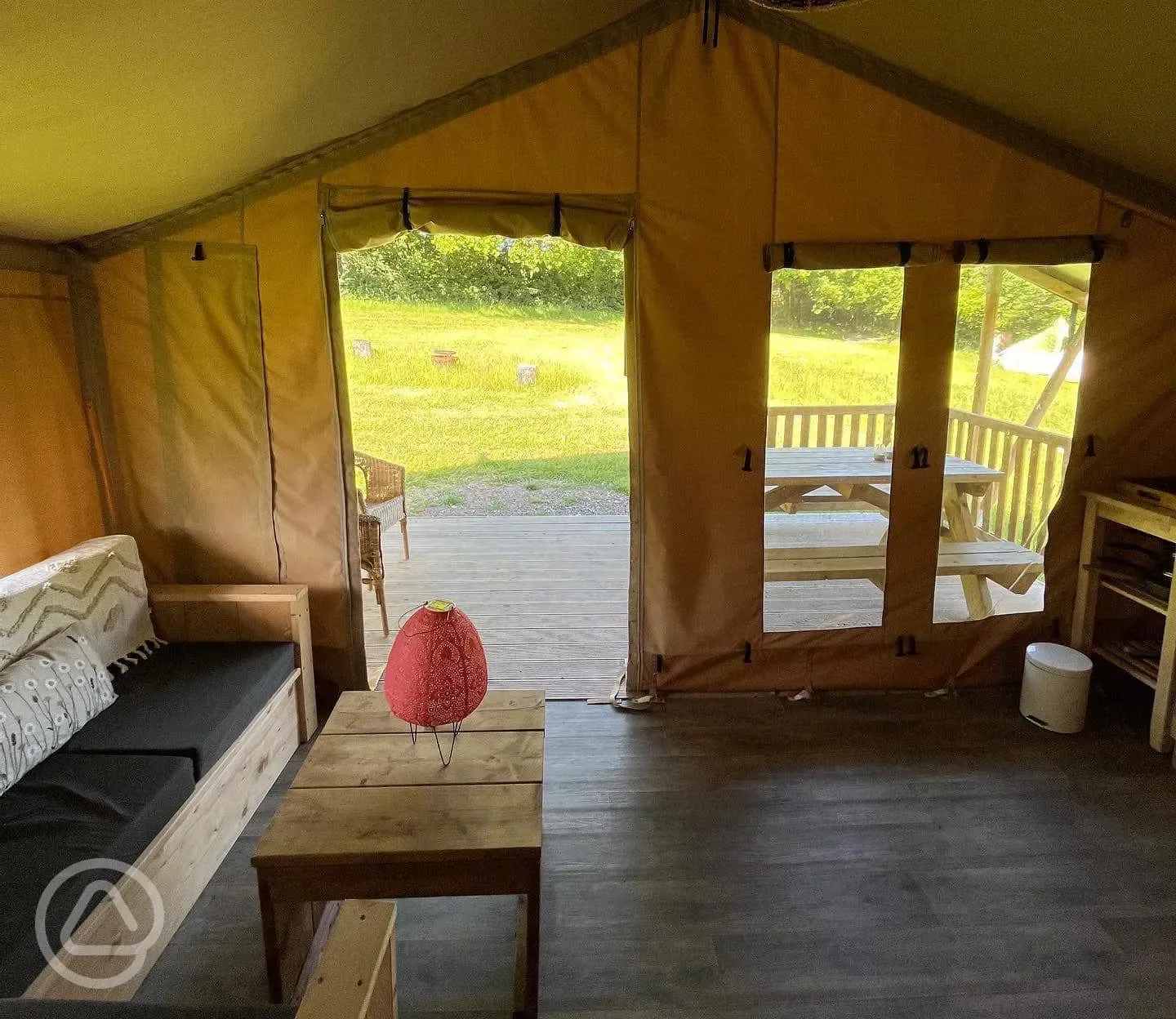 Safari tent lounge