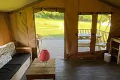 Safari tent interior Safari tent interior