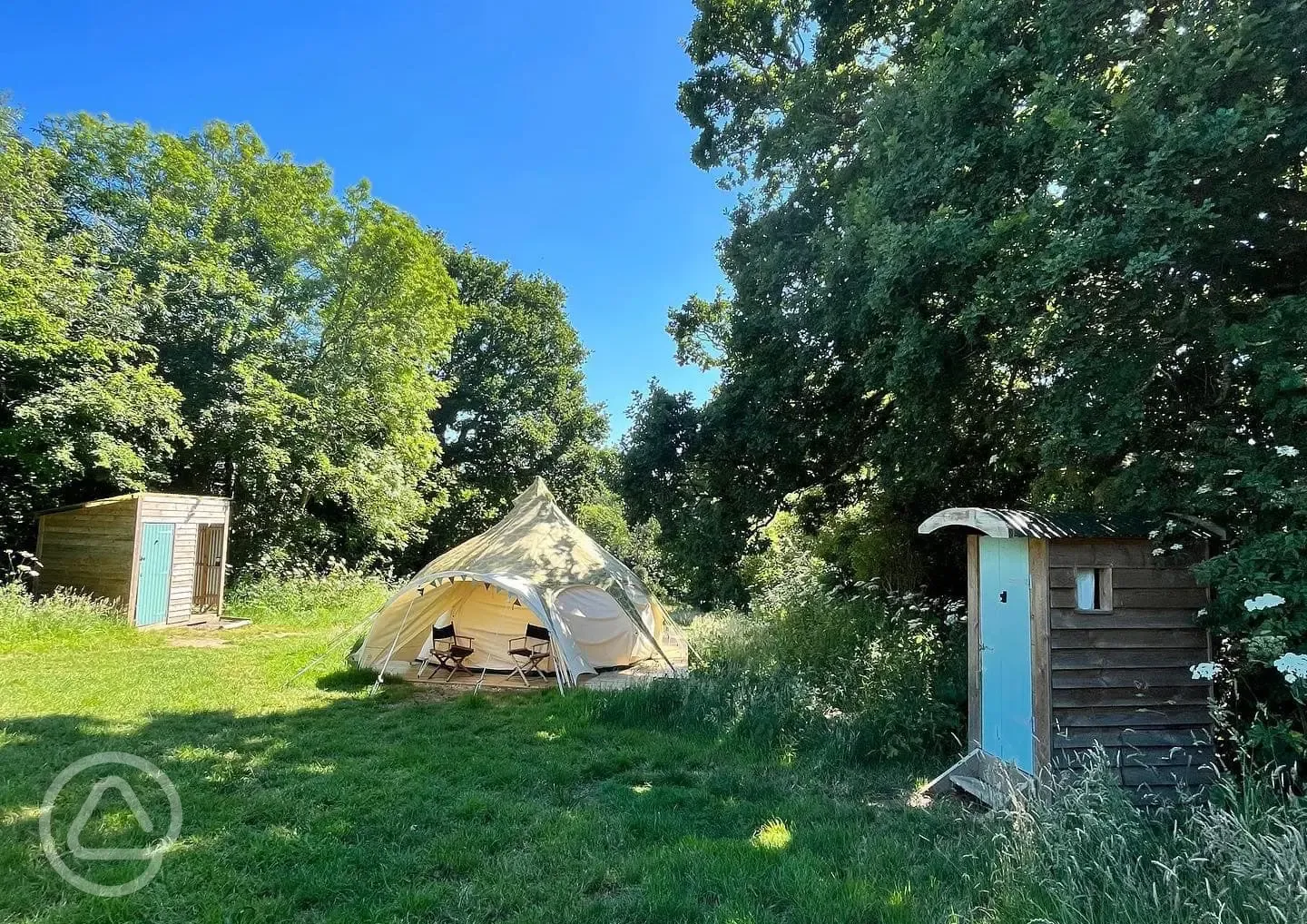 Furnished bell tent