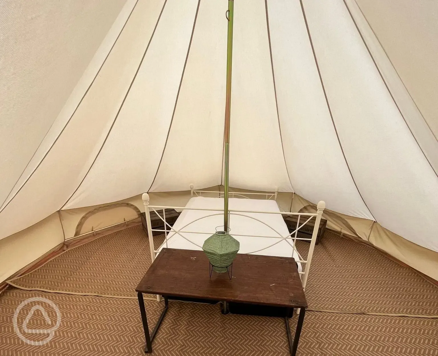 Unfurnished bell tent