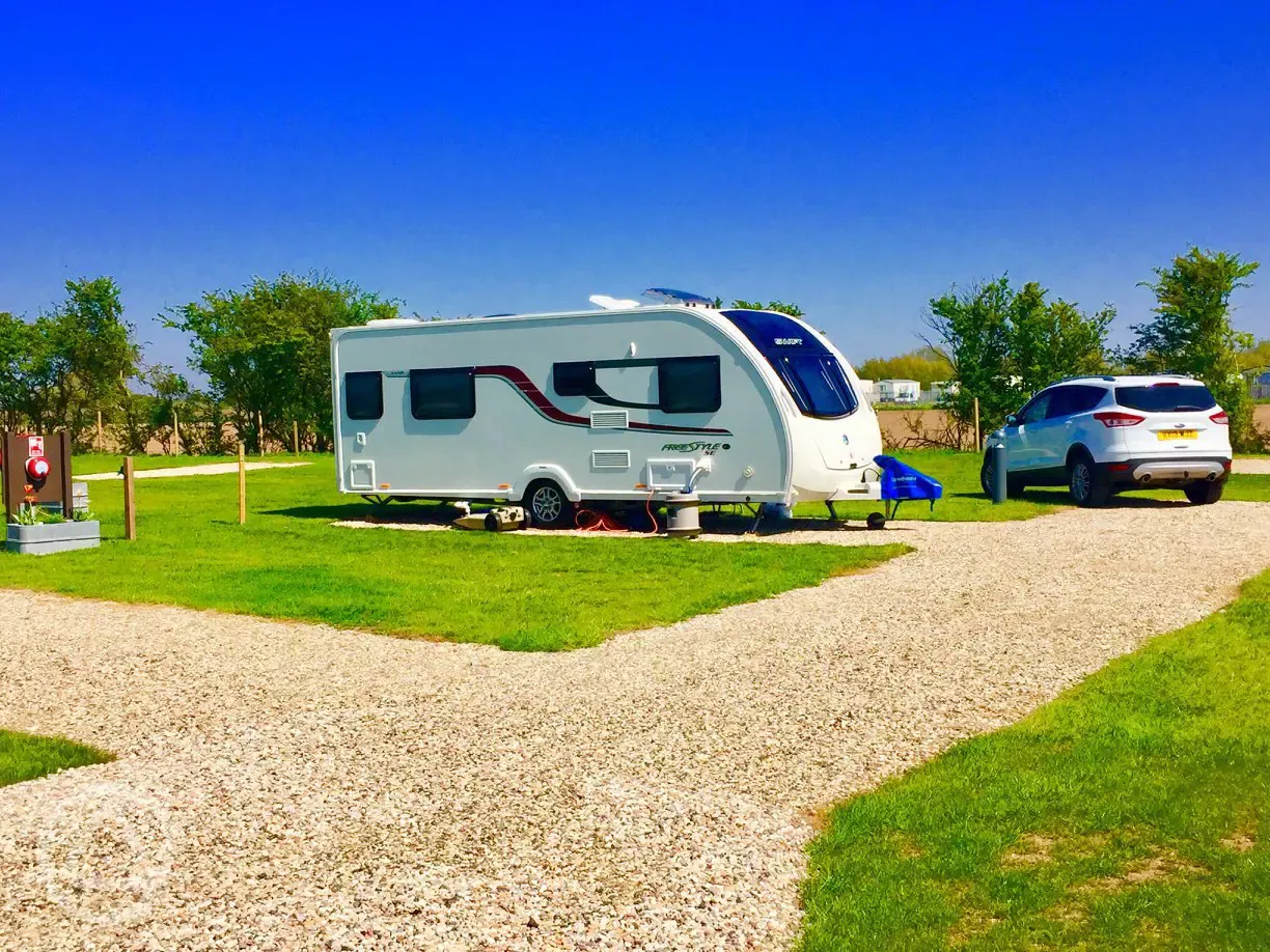 Sited caravan Days to Remember Touring Park
