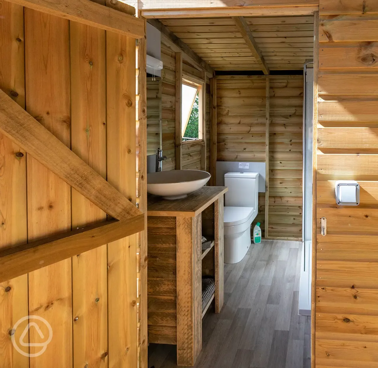 Safari tent bathroom