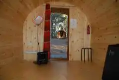 Camping pod interior