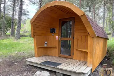 Four person camping pod exterior