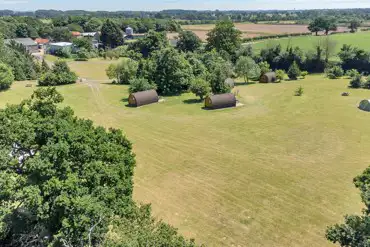 Aerial of the campsite