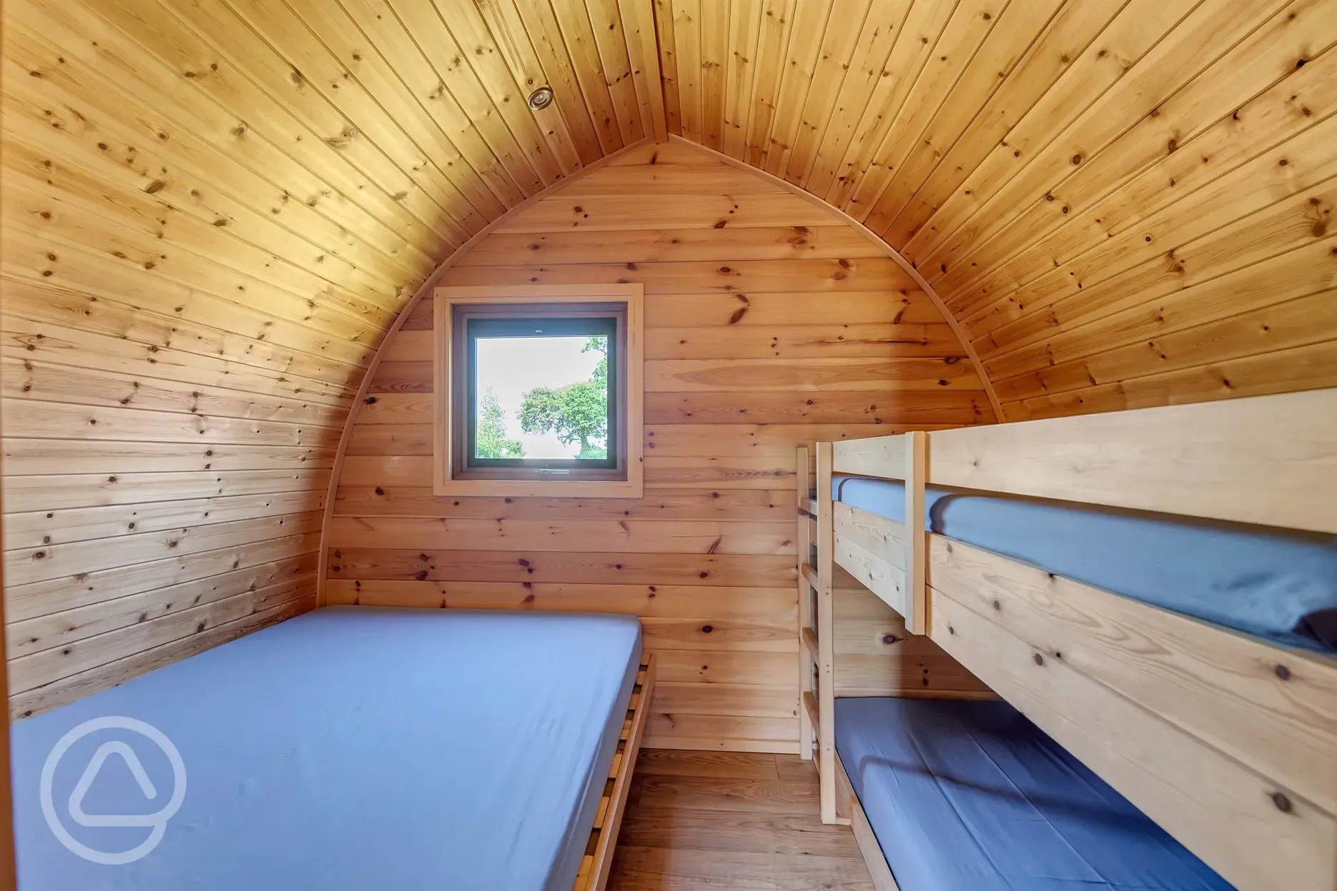 Cosy Family Pod Bunk bed interior