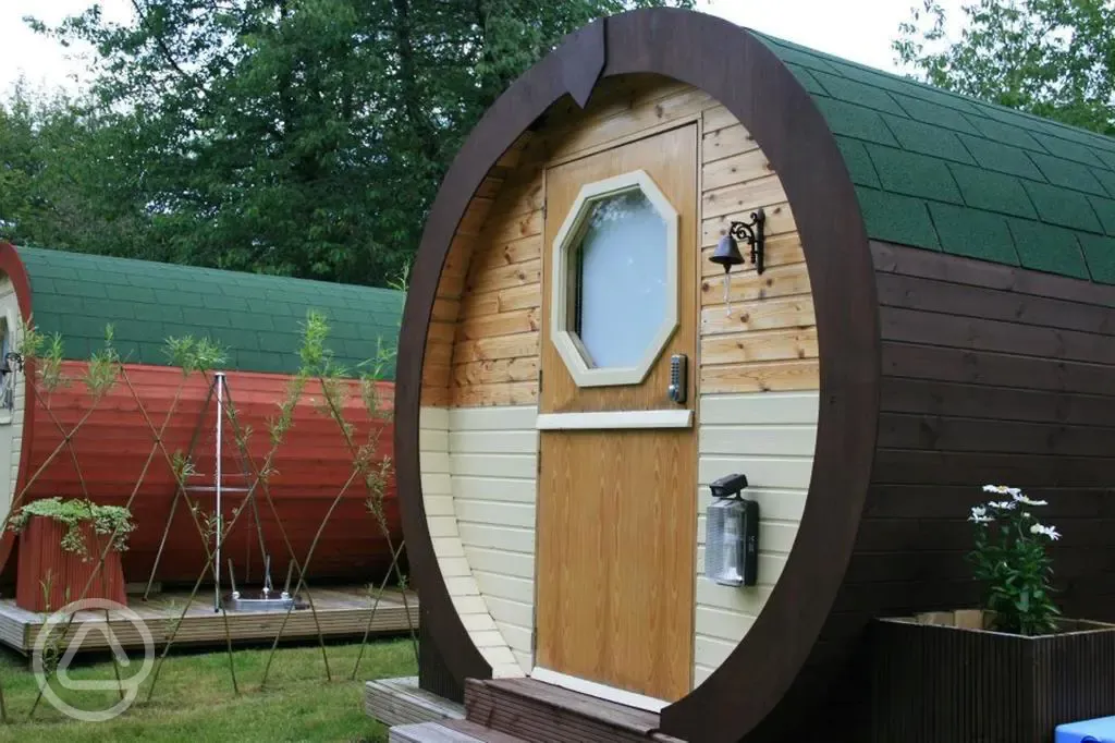 Stylish pods at BCC Loch Ness Glamping