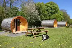 Pods at Castle Farm Holidays Shropshire