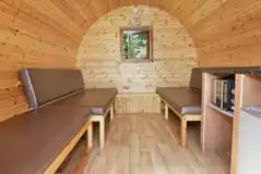 Four person pod interior