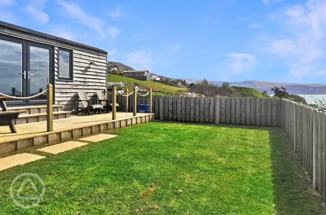 Shepherd's hut and sea views