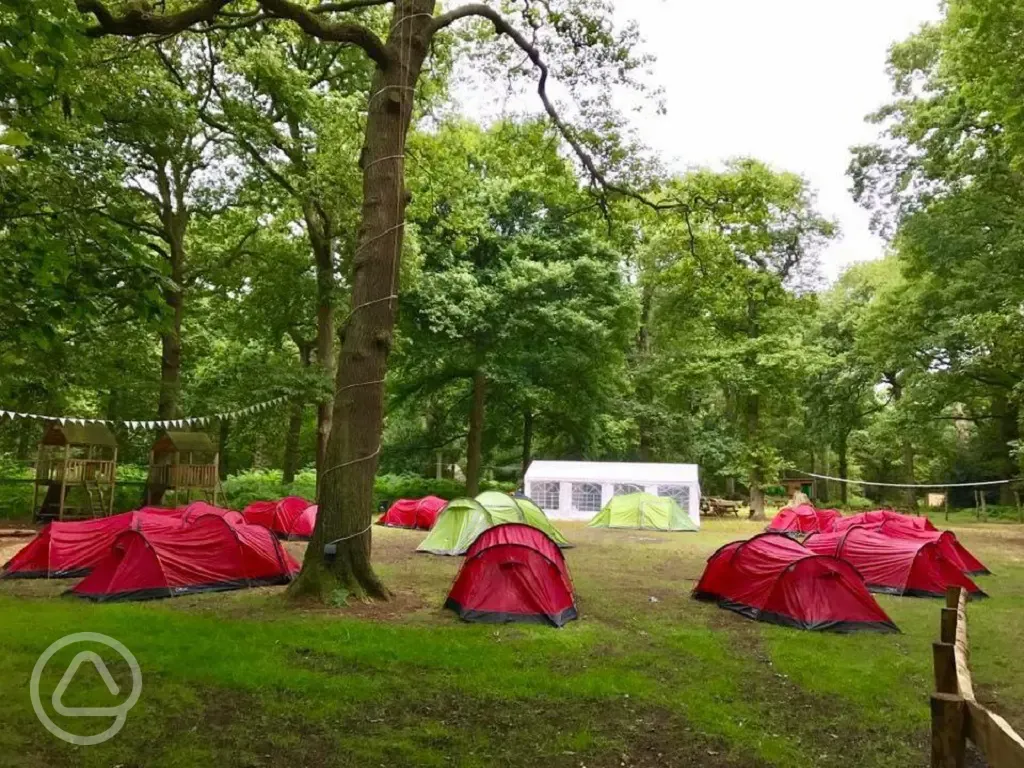 Tents at Umberslade Adventure