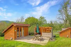 Mini lodge pods at Moss Howe Farm Campsite, dog friendly and sleeping up to two Mini lodge pods at Moss Howe Farm Campsite, dog friendly and sleeping up to two