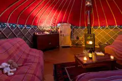 Yurt interior