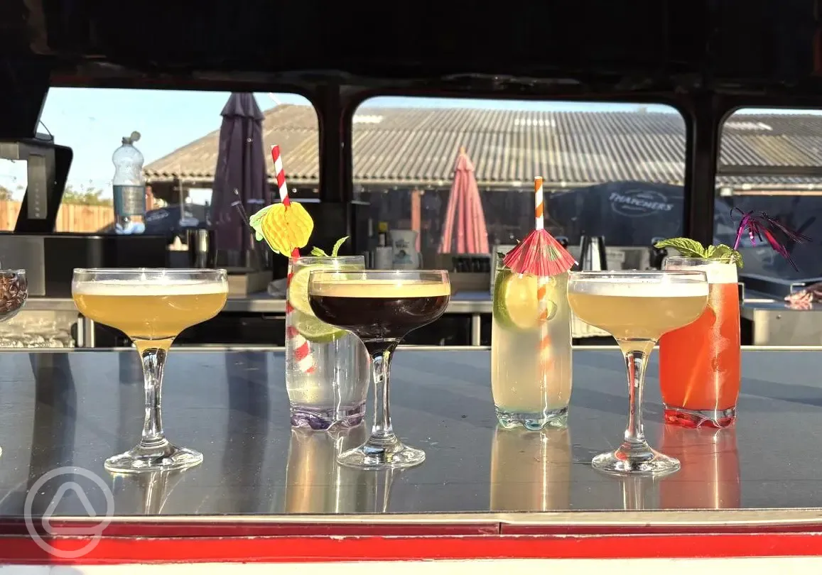 Cocktails from the bus
