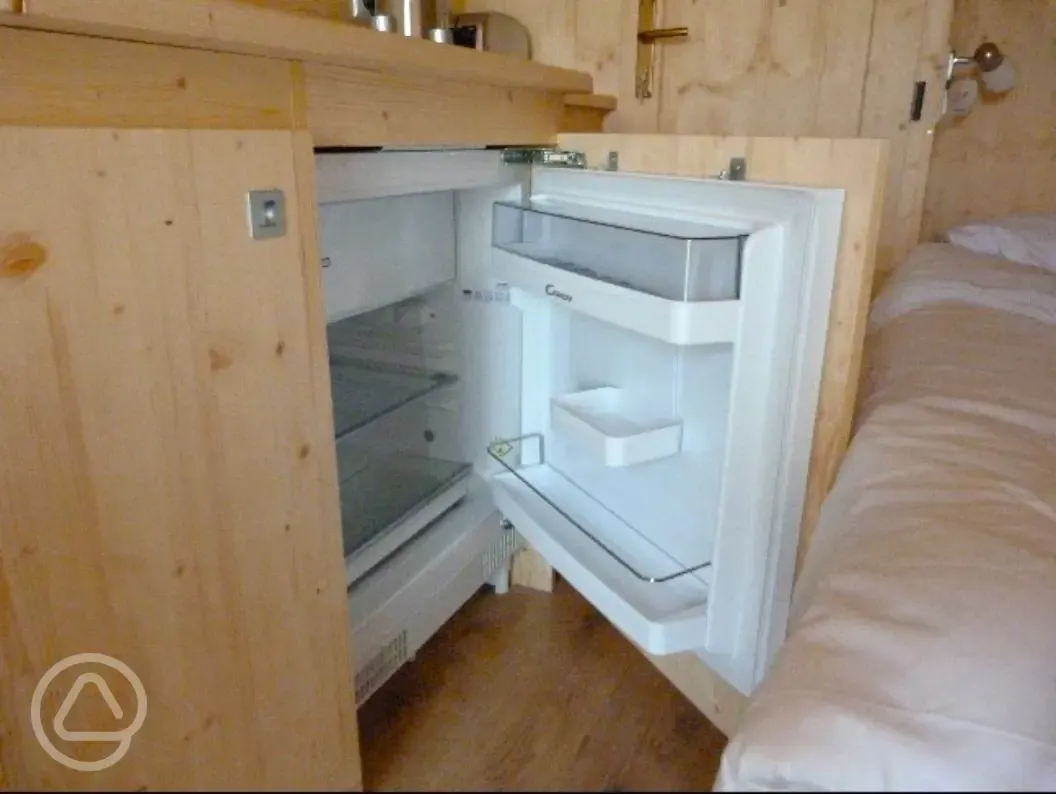 Mini lodge pod fridge 