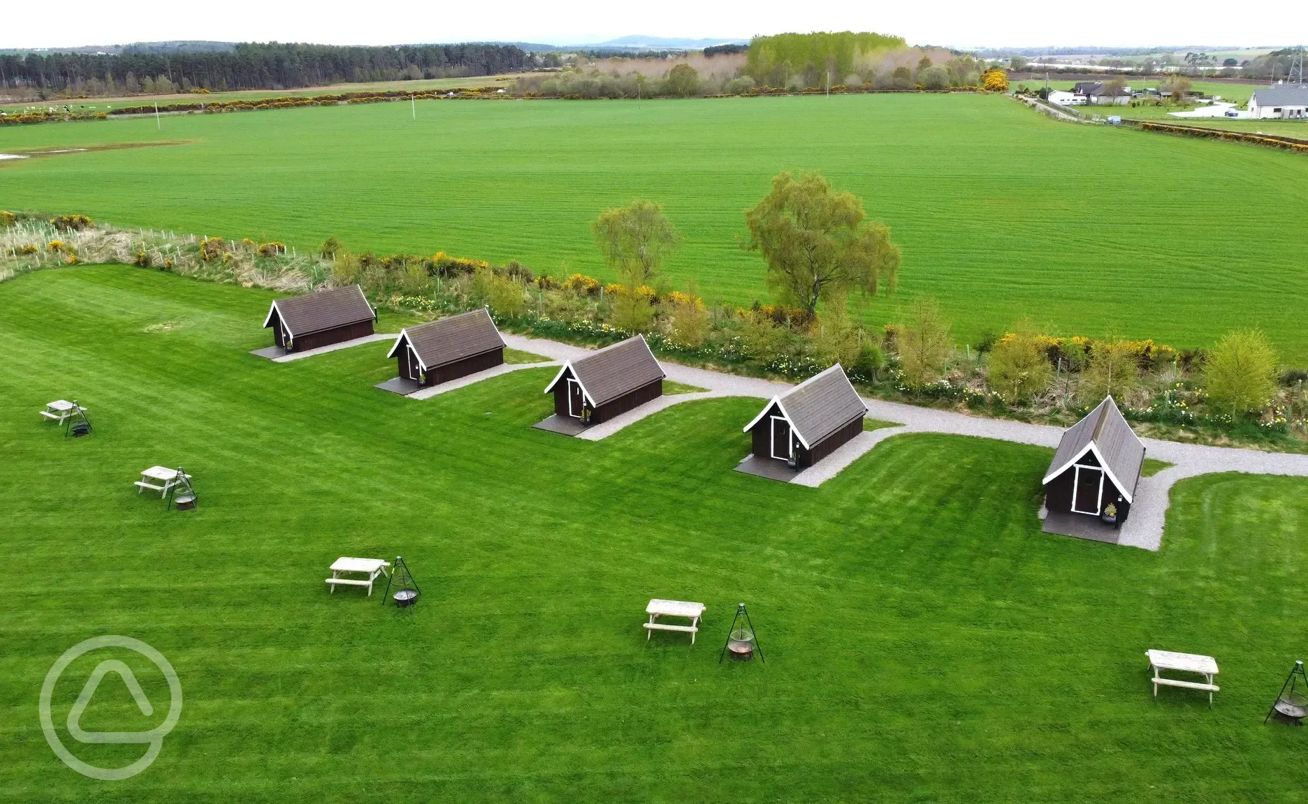 Aerial of the site