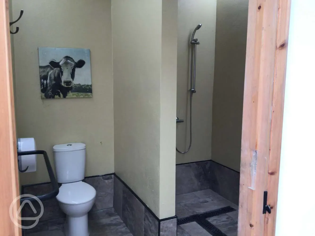 Bathroom next to shower