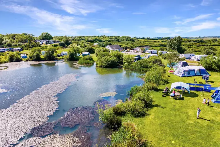 Electric lake view grass pitches