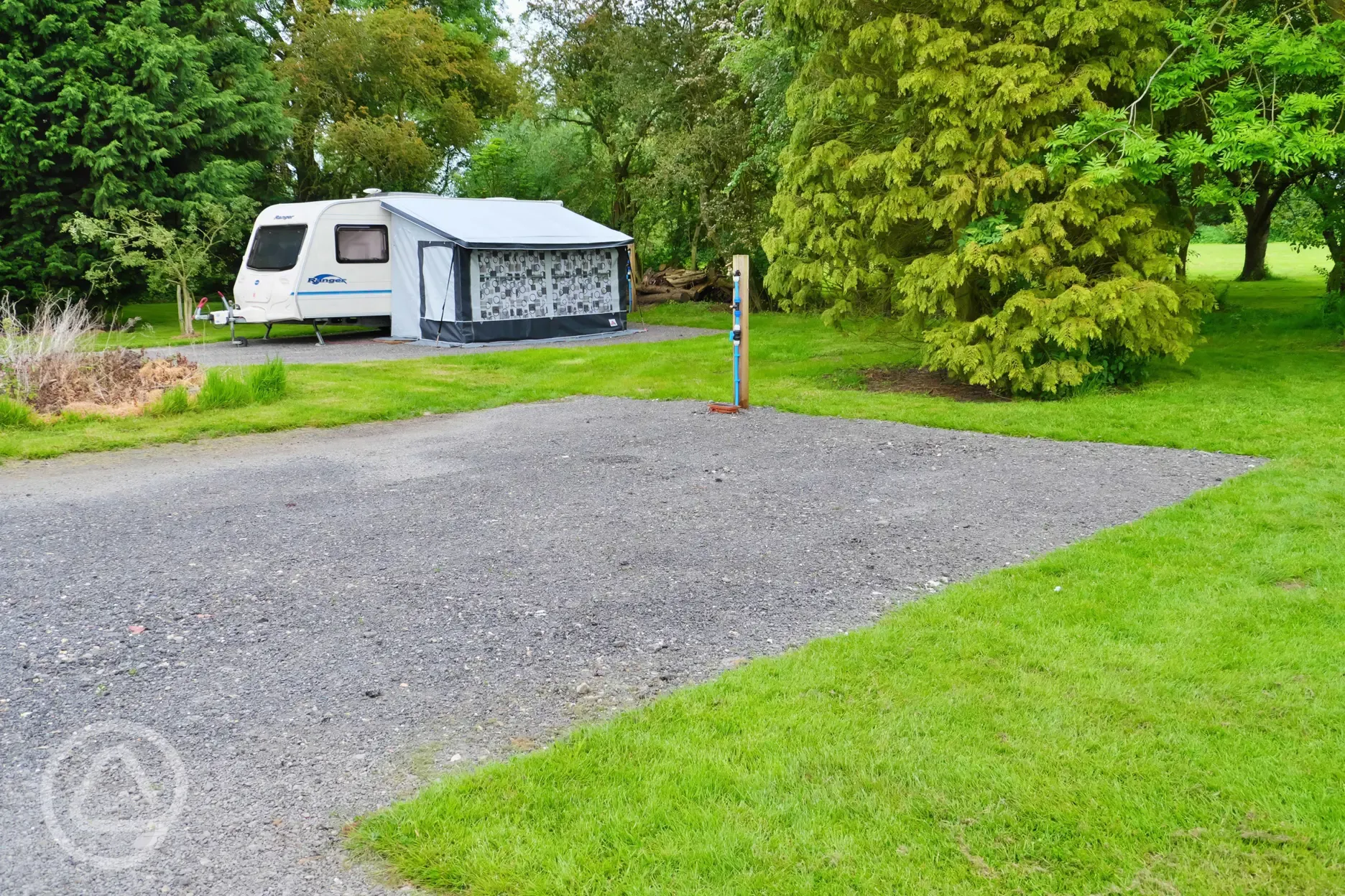 Fully serviced hardstanding pitches